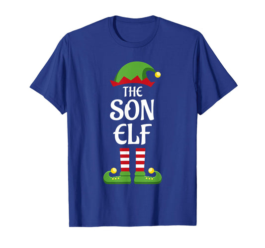 Son Elf Family Matching Group Christmas T-Shirt