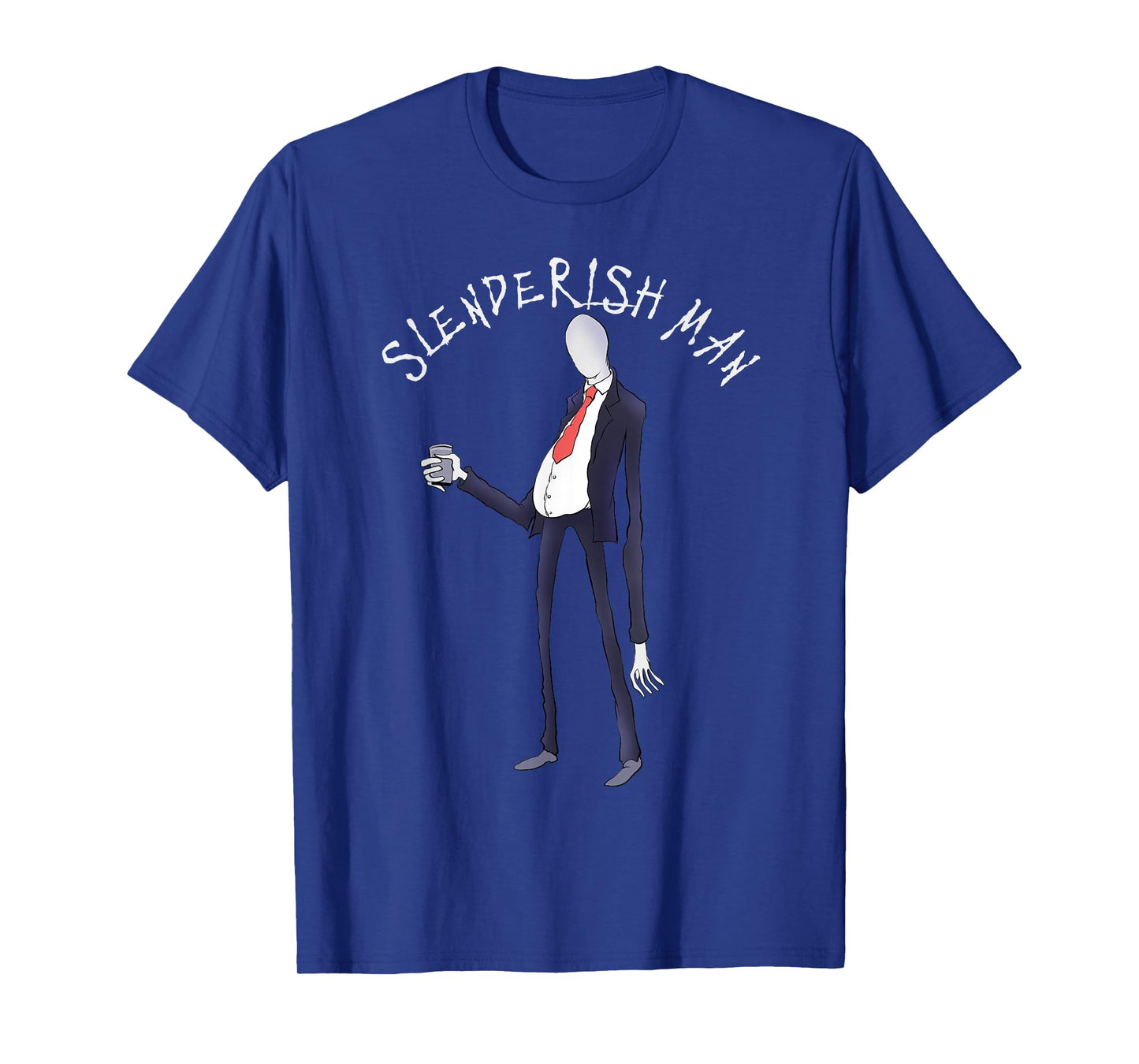 Easy Halloween costume funny slenderman men's T-Shirt