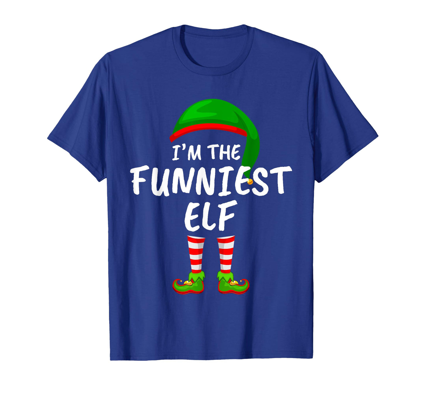 Matching Family Funny I'm The Funniest Elf Christmas T-Shirt