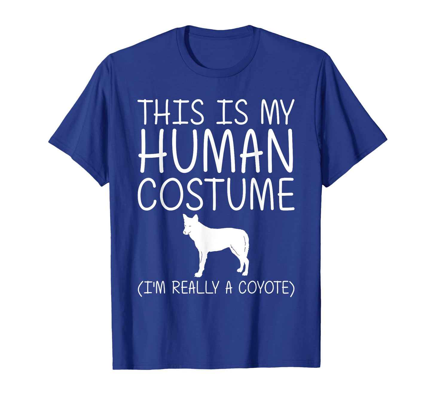 Coyote Easy Halloween Human Costume Wolf Pup Canine DIY Gift T-Shirt