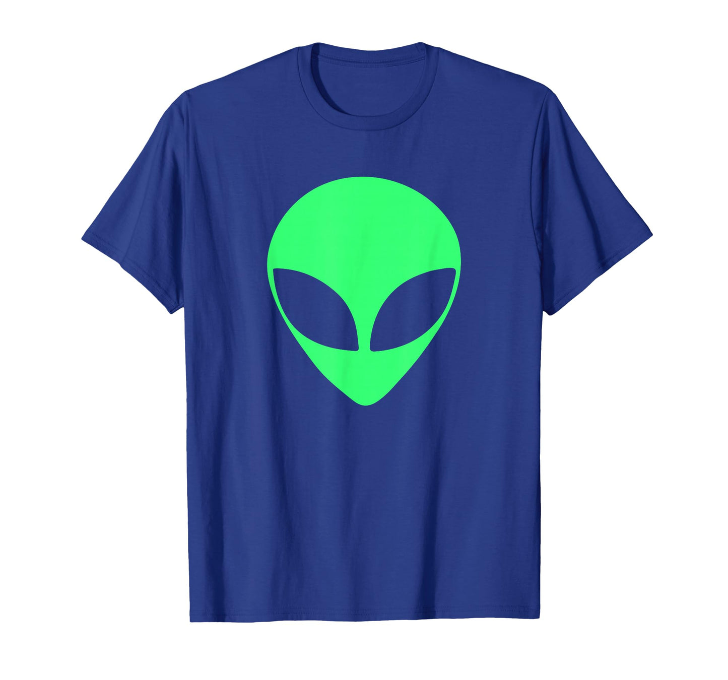 Green Alien Head 90's Style - Funny T-Shirt