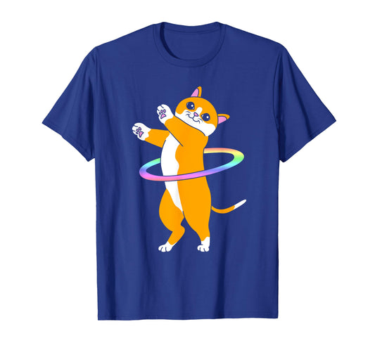 Cute Dancer Hula Hooper Cat Hula Hoop T-Shirt
