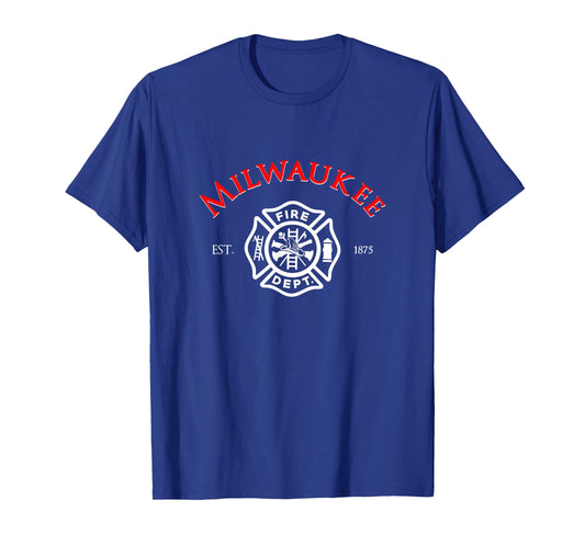 City of Milwaukee Fire Rescue Wisconsin Firefighter T-Shirt T-Shirt