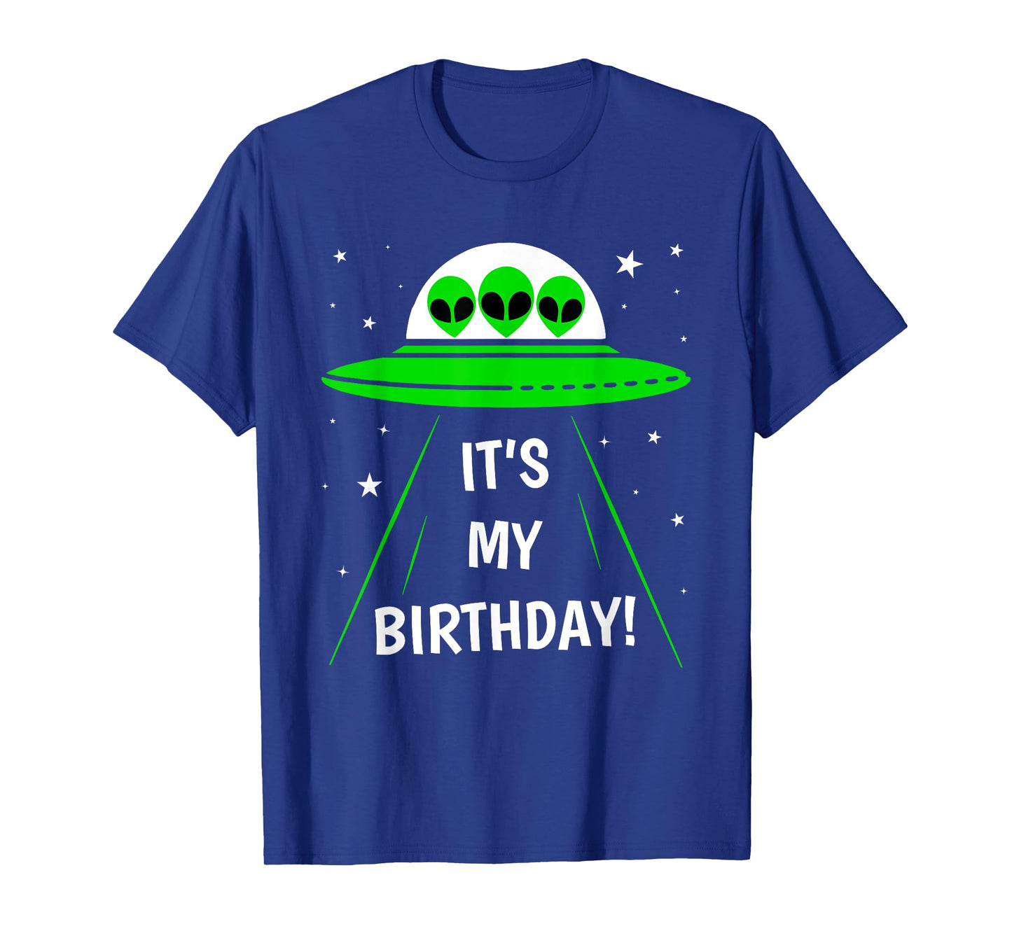 It's My Birthday Cute Alien UFO Ship In Space Funny Alien T-Shirt