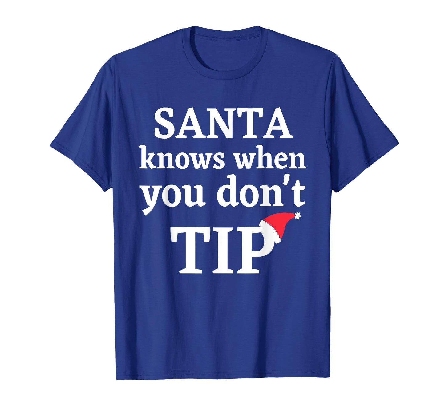 Funny Bartender Waitress Christmas Holiday Santa Gift 2024 T-Shirt