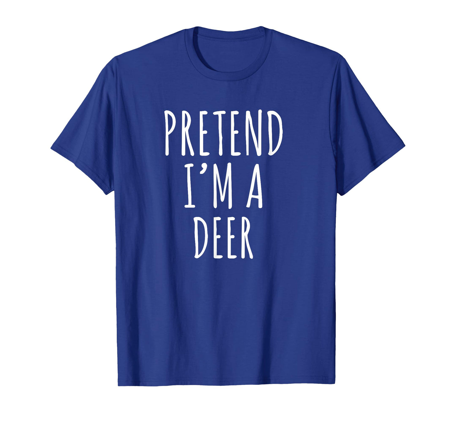 Lazy Halloween Costume Pretend I'm A Deer Simple T-Shirt