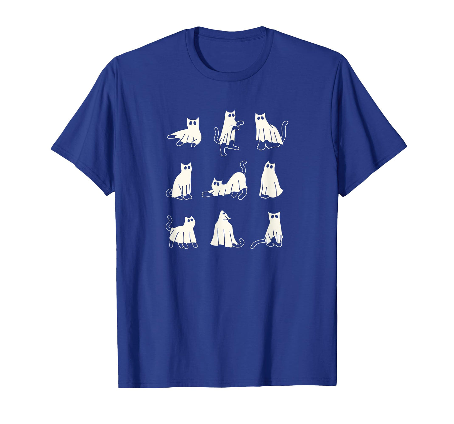 Funny Halloween Ghost Cats for women kids T-Shirt