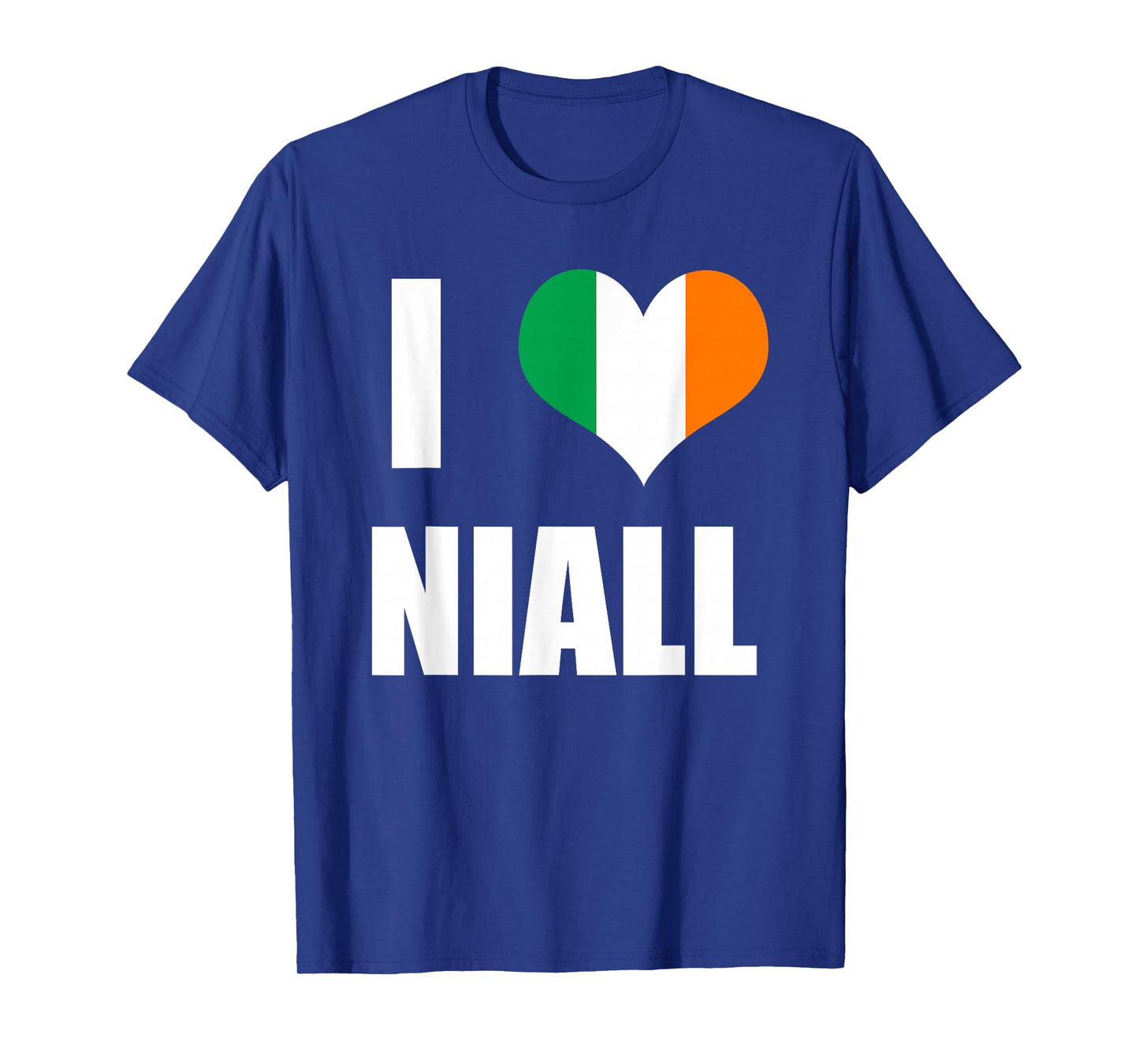 I Love Niall T-Shirt - Ireland Flag Heart T-Shirt