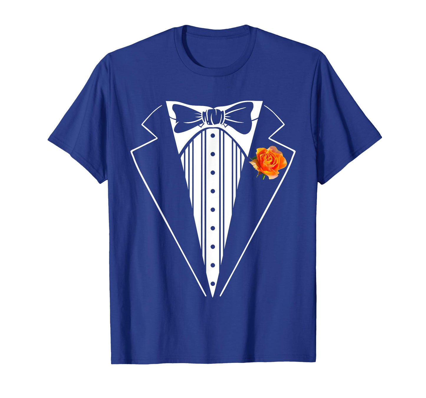 Kids Adult Orange Tuxedo, Toddler Tux Costume Youth Tux T-Shirt