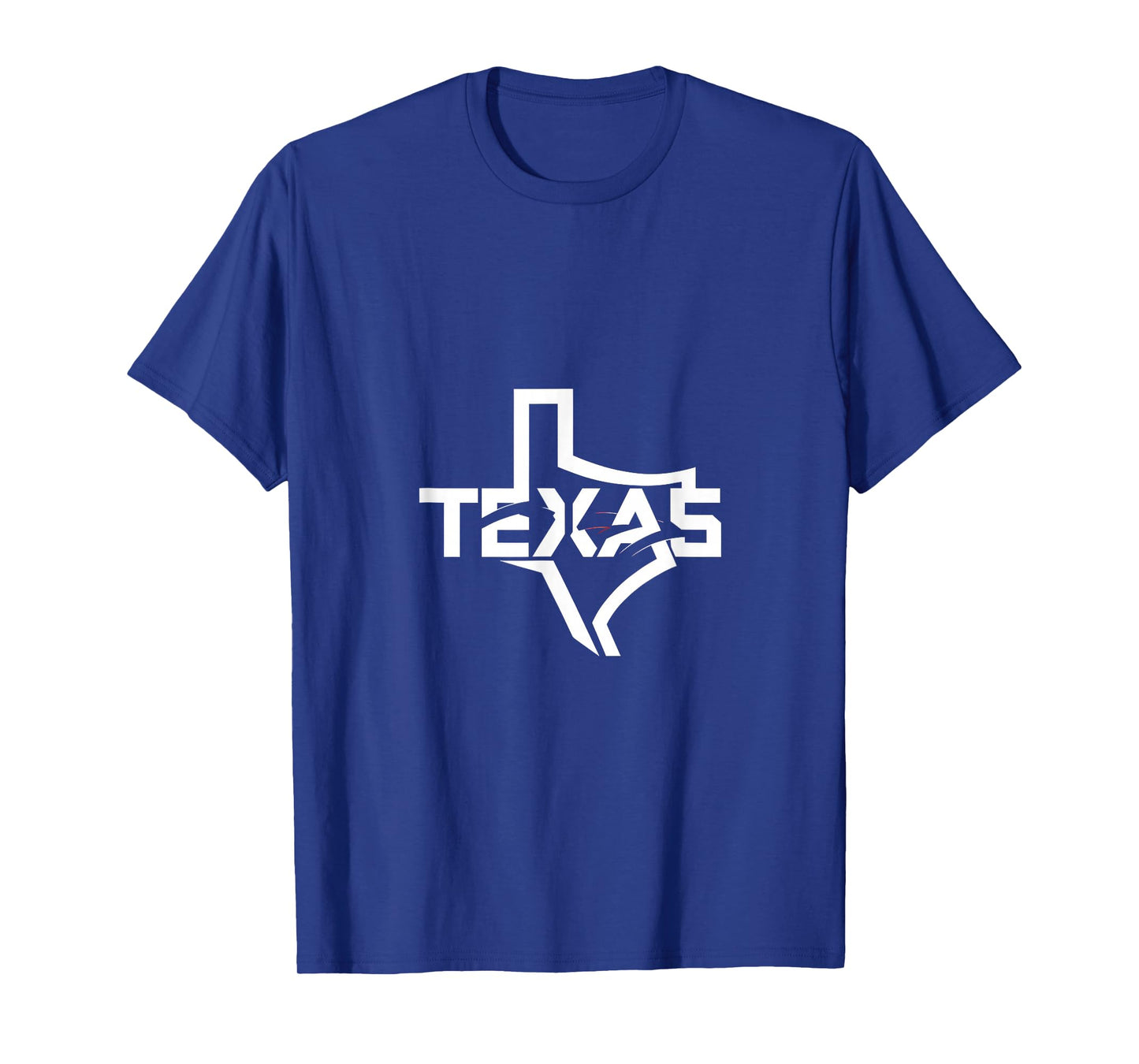Map of Texas in a Stylized Font T-Shirt
