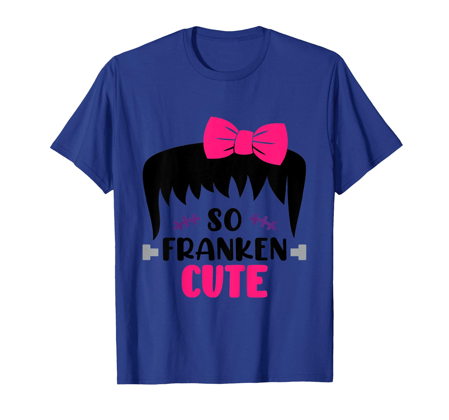 Kids So Franken Cute Toddler Girl Halloween Costume Scary Funny T-Shirt