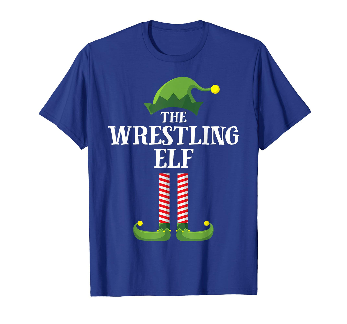 Wrestling Elf Matching Family Group Christmas Party Pyjamas T-Shirt