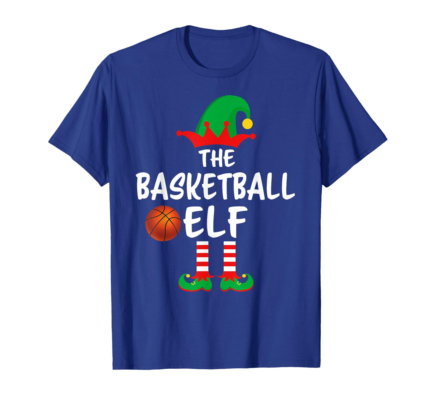The Basketball Elf Matching Family Christmas T-Shirt