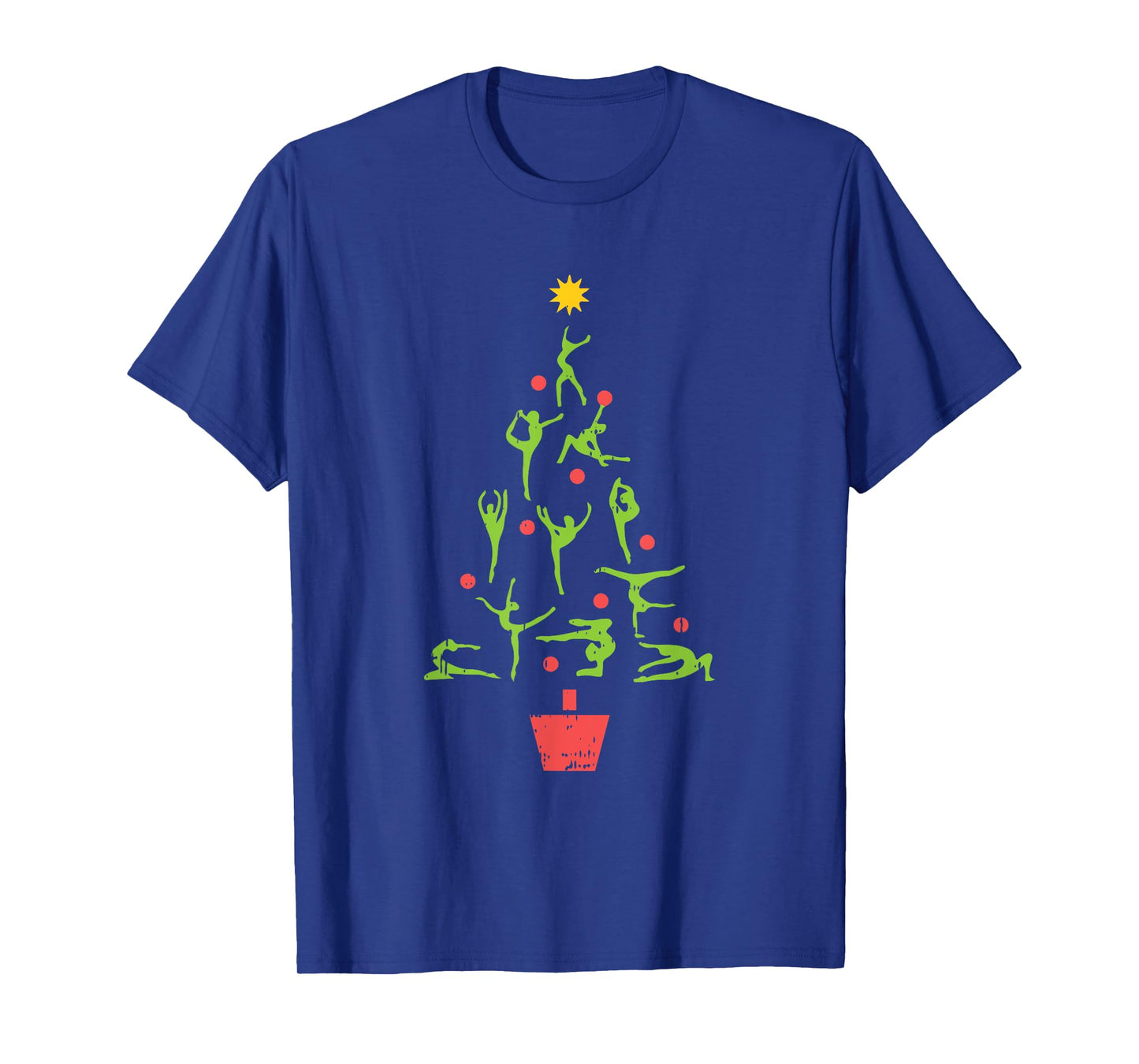 Gymnast Christmas Tree Christmas Pajama X-Mas Gymnastics T-Shirt