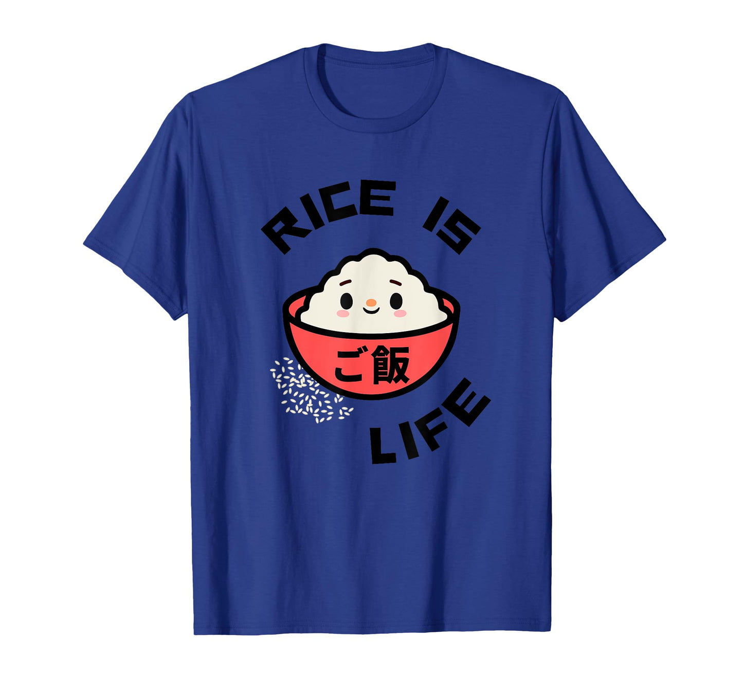 Rice is Life Red Rice Bowl Asian Food Gohan Rice T-Shirt