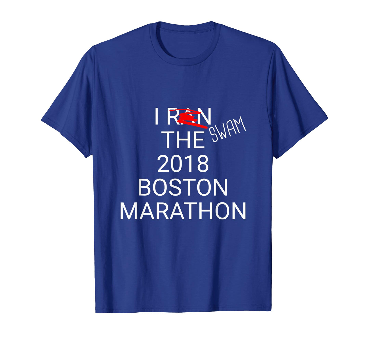 Rainy Boston 26.2 Miles 2018 Marathon Running Friend Gift T-Shirt