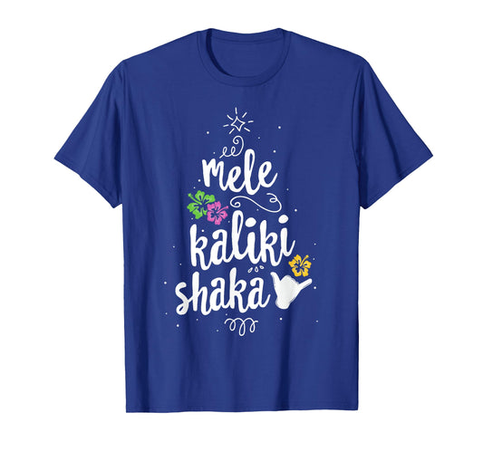 Mele Kalki Shaka Hawaii Christmas Tree Shirt Kalikimaka T-Shirt