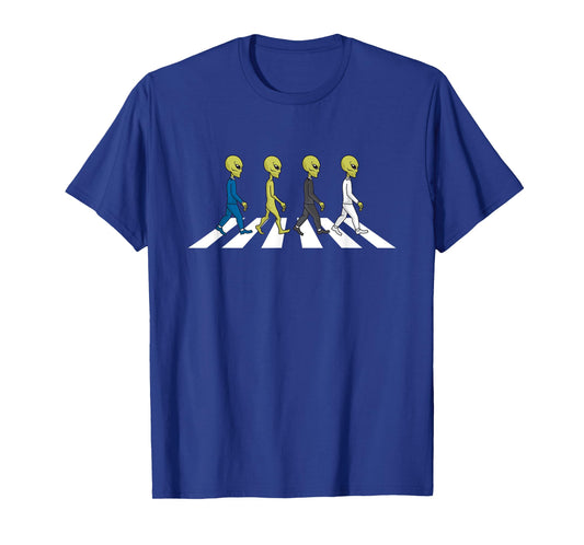 UFO Extraterrestrial Crossing Alien T-Shirt