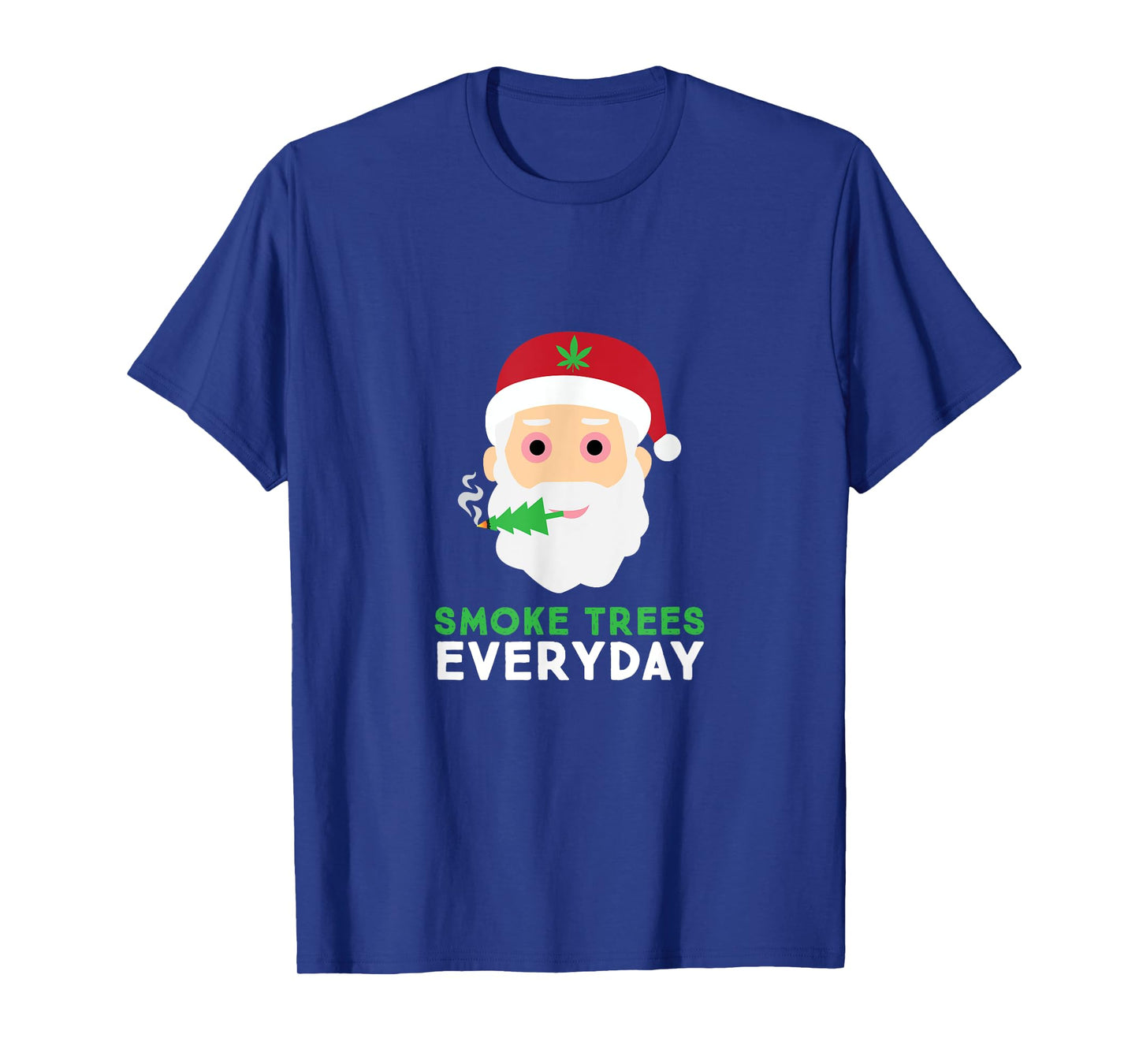 Funny Adult Christmas Tree Pajama Shirt Weed Gift T-Shirt