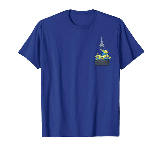 Disney Pixar Toy Story Aliens Claw Machine Pocket T-Shirt