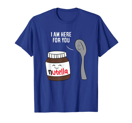 DQK Men's Valentine's Day Nutella T-Shirt, Black, Small