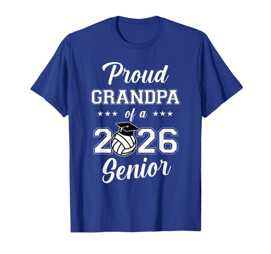 Proud Grandpa of a 2026 Senior Volleyball Player T-Shirt
