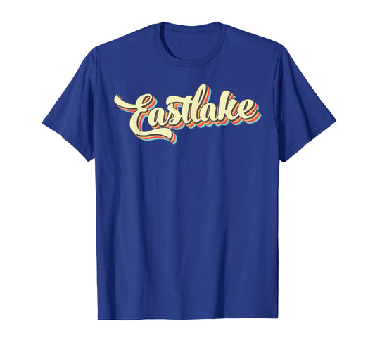 Eastlake TShirt Retro Art Baseball Font Vintage T-Shirt