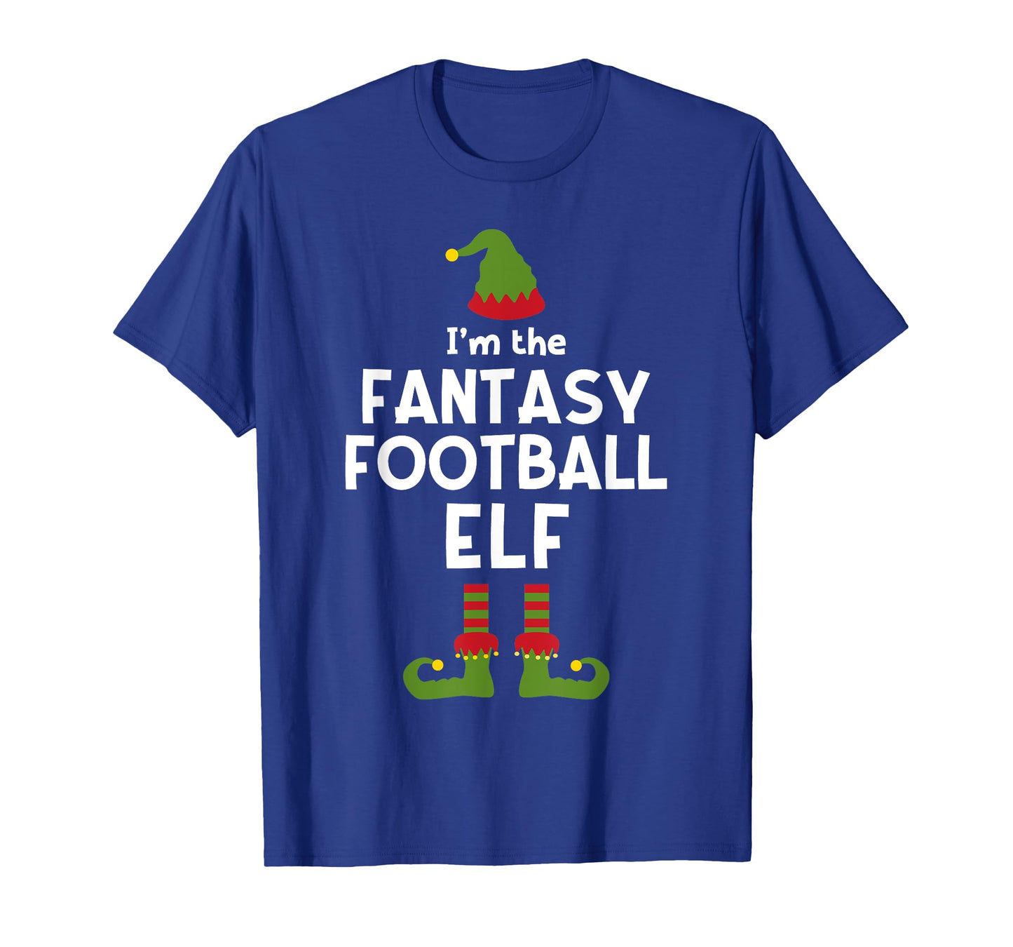 Fantasy Football Elf Funny Christmas Party Commissioner T-Shirt