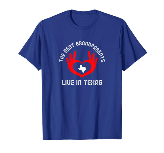 The Best Grandparents Live In Texas Grandparent Gift T-Shirt