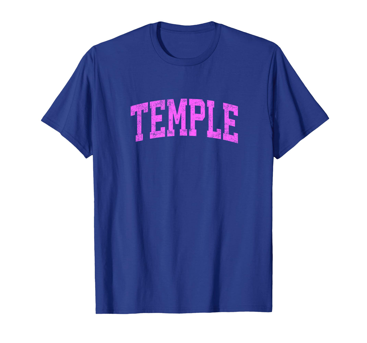 Temple Texas TX Vintage Athletic Sports Pink Design T-Shirt
