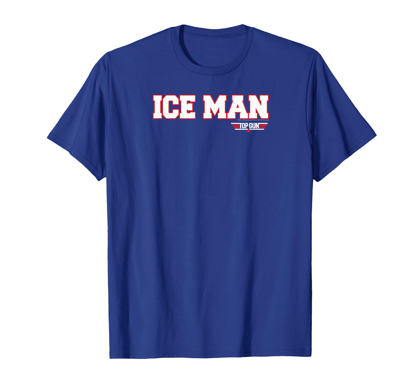 Top Gun Ice Man Name and Graphic Action Movie T-Shirt