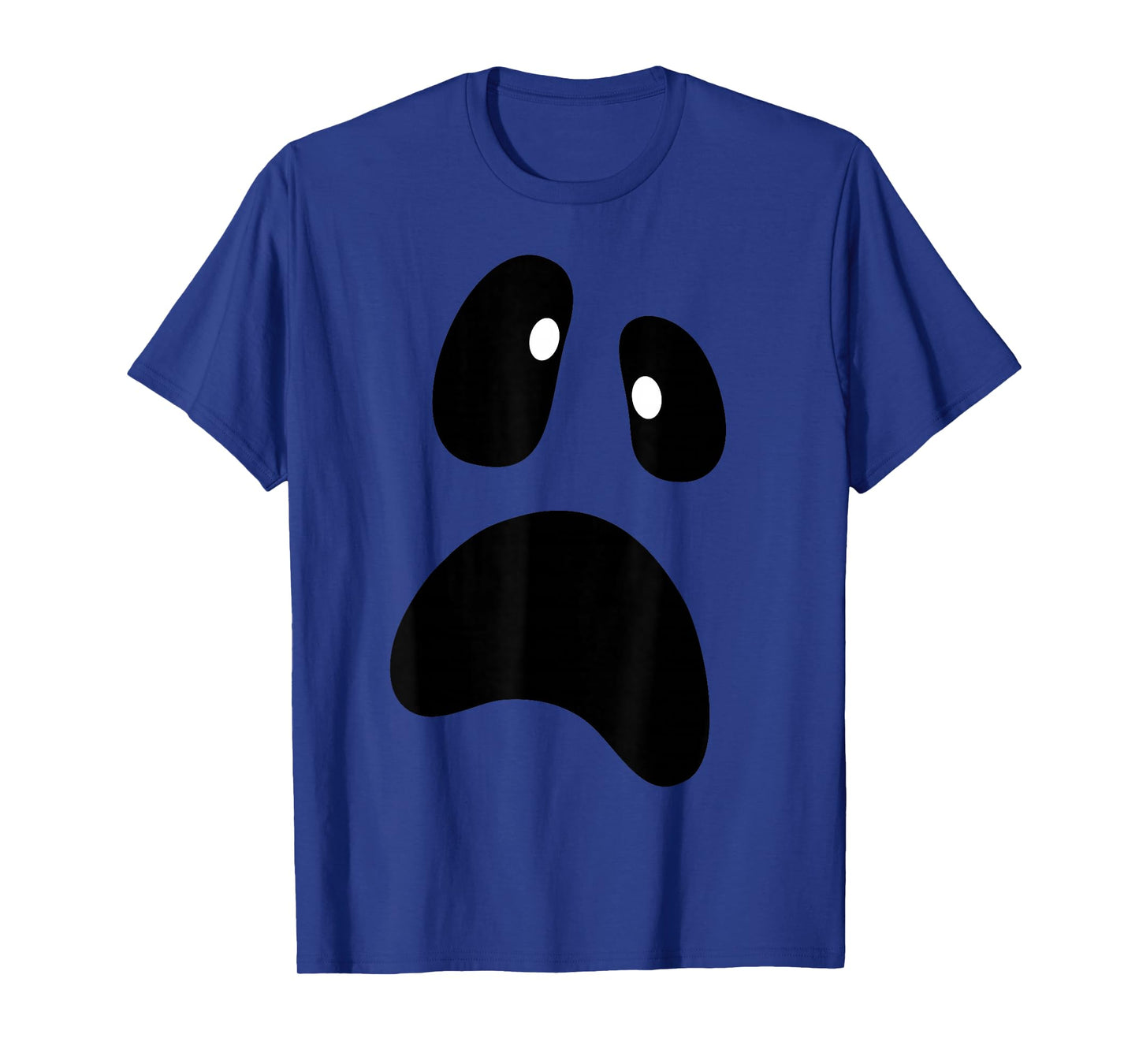 Ghost Silly Face Spooky Halloween Ghost Face Easy Costume T-Shirt