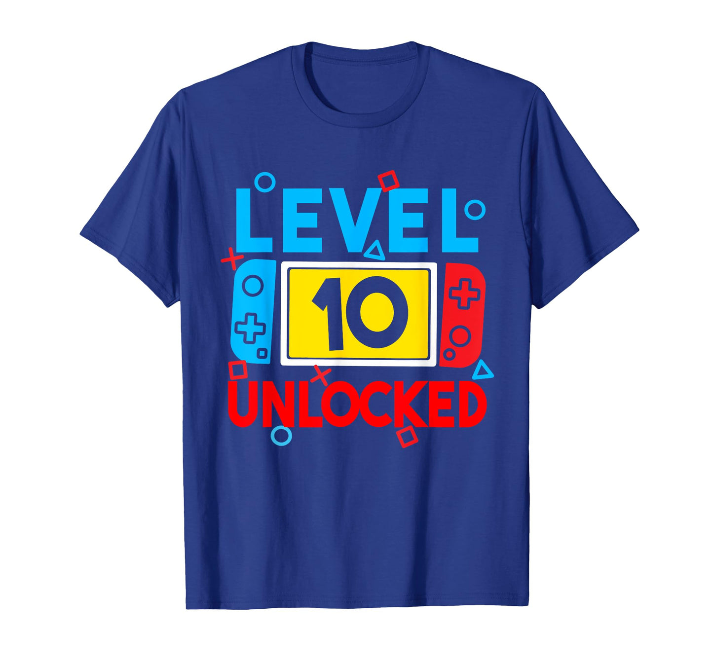 Level 10 Unlocked Gamer 10th Birthday Video Game Boys Girls T-Shirt