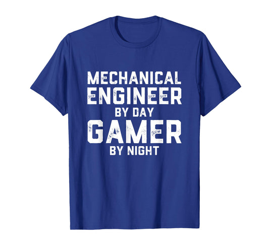 Mechanical Engineer by Day Gamer by Night Meme for Engineers T-Shirt