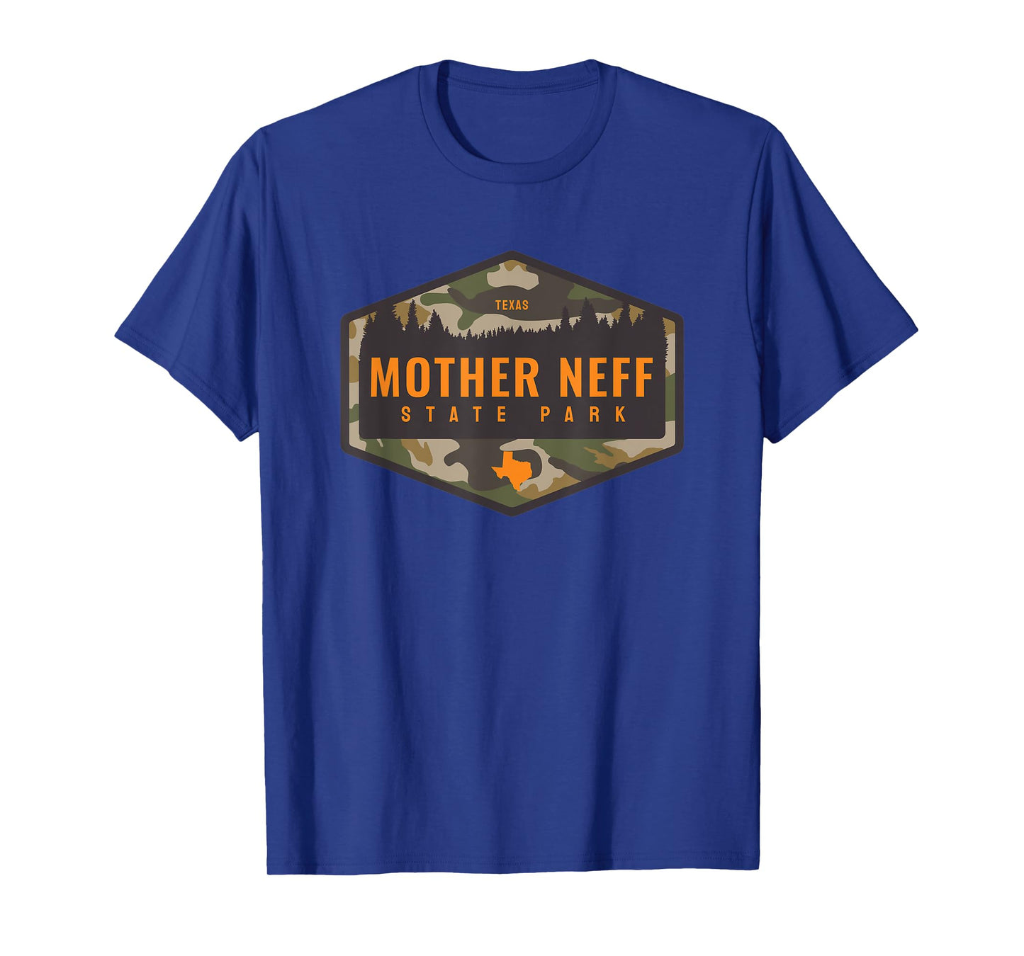 Mother Neff State Park Texas TX Camouflage Souvenir T-Shirt