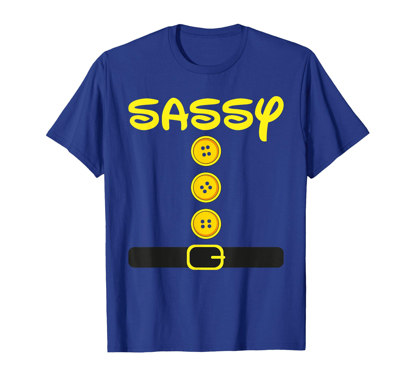 Sassy-Dwarf Costume Color Family Matching Dwarf Halloween T-Shirt