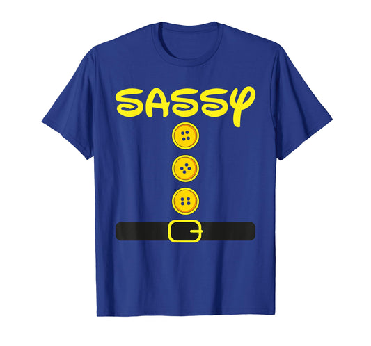 Sassy-Dwarf Costume Color Family Matching Dwarf Halloween T-Shirt