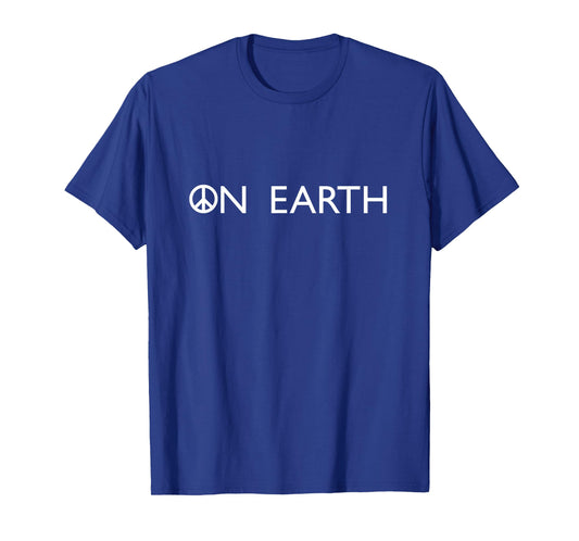 Peace On Earth T- Shirt | Peace Symbol Earth Tee