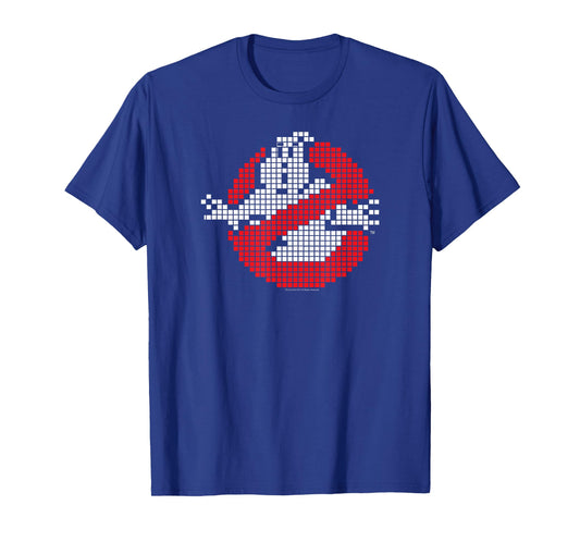 Ghostbusters 8-Bit No Ghost Logo Retro Movie T-Shirt