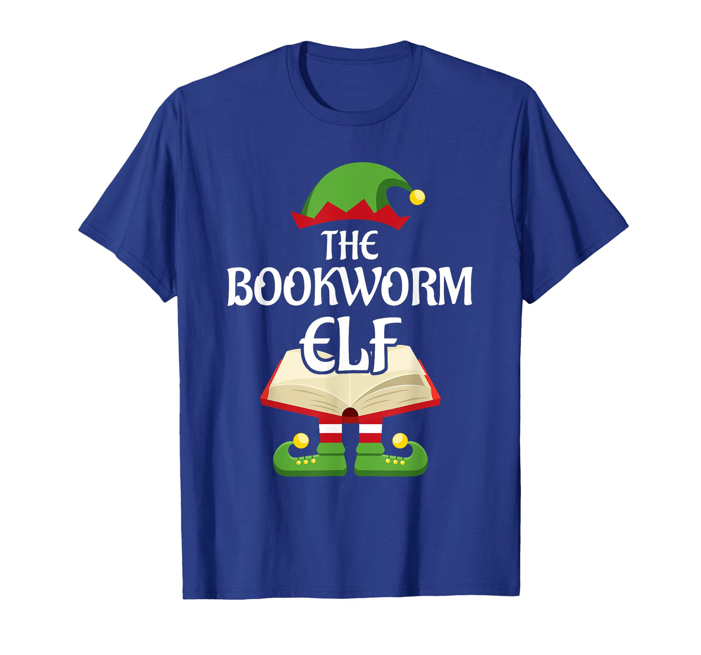 Bookworm Elf Family Matching Group Christmas Reading T-Shirt