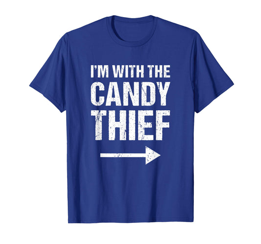 Halloween Couples Costume Shirt I'm With The Candy Thief
