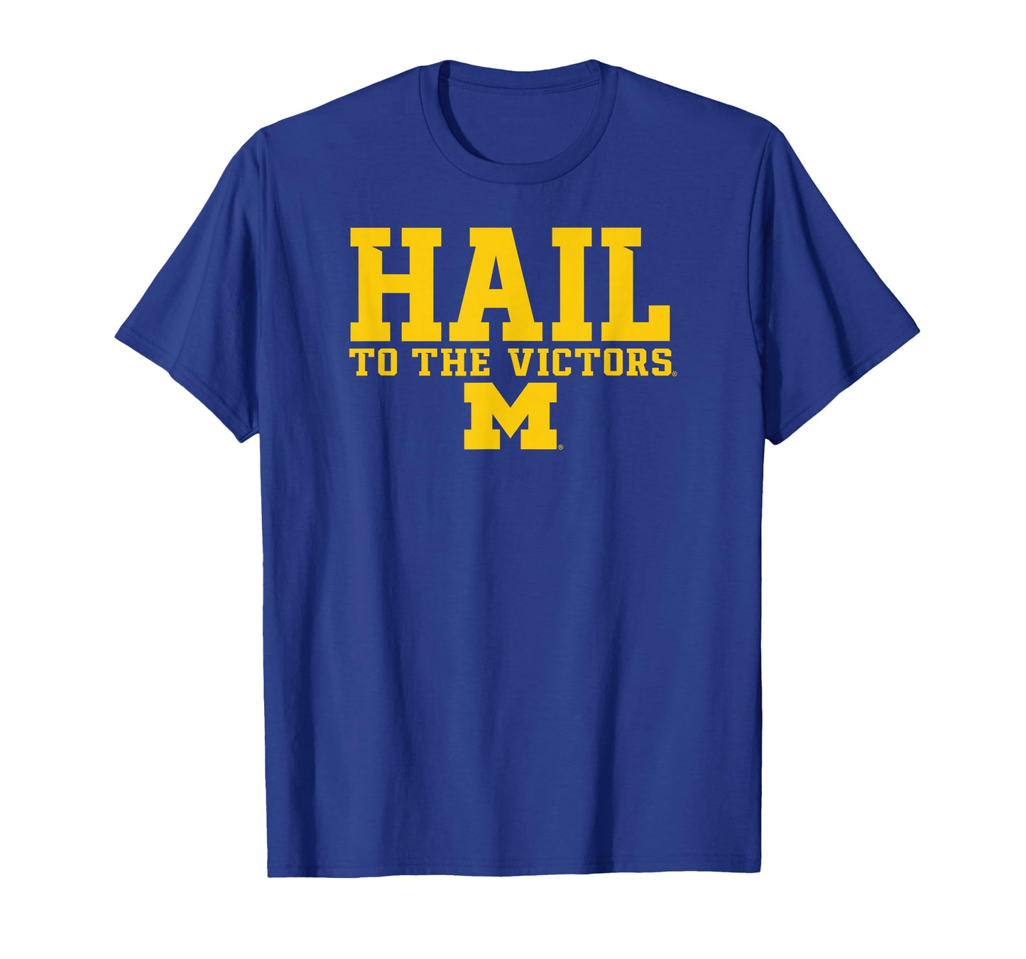 Michigan Wolverines Hail to The Victors Navy Blue T-Shirt