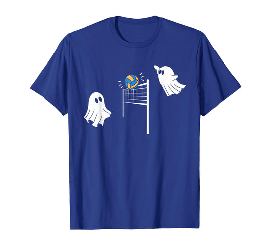 Funny Volleyball Halloween Ghost-Volleyball Sports Lovers T-Shirt