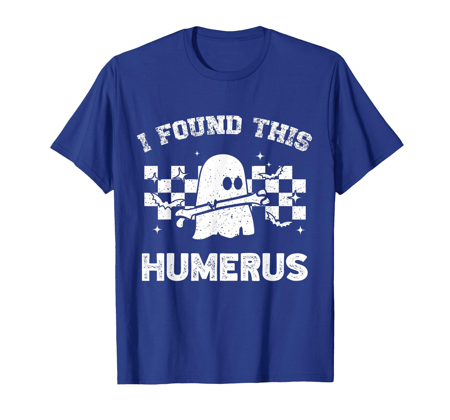 I Found This Humerus Funny Halloween Ghost Skeleton Women T-Shirt