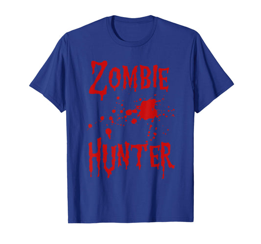Zombie Hunter T-Shirt Halloween Costume Blood Splatter T-Shirt