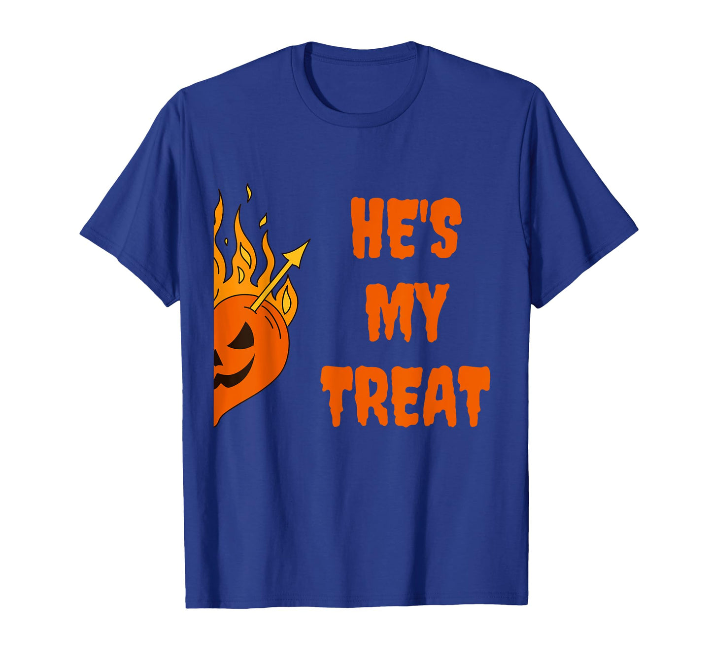 he's my treat she's my trick halloween matching set couples T-Shirt
