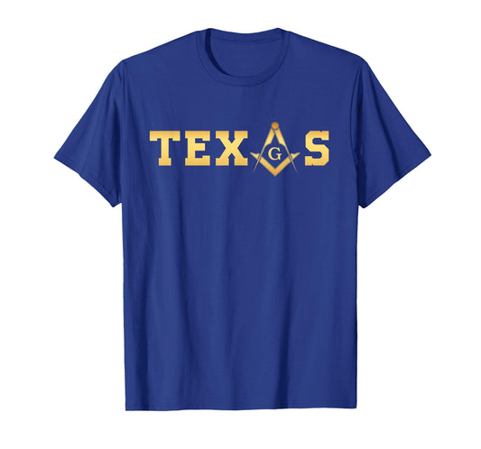 Texas - Masonic Square and Compass - Freemason T-Shirt T-Shirt