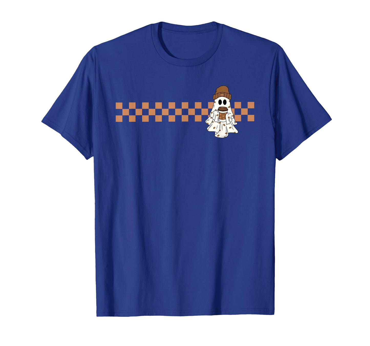 Funny Ghost Coffee Spooky Season Trick Or Treat Halloween T-Shirt