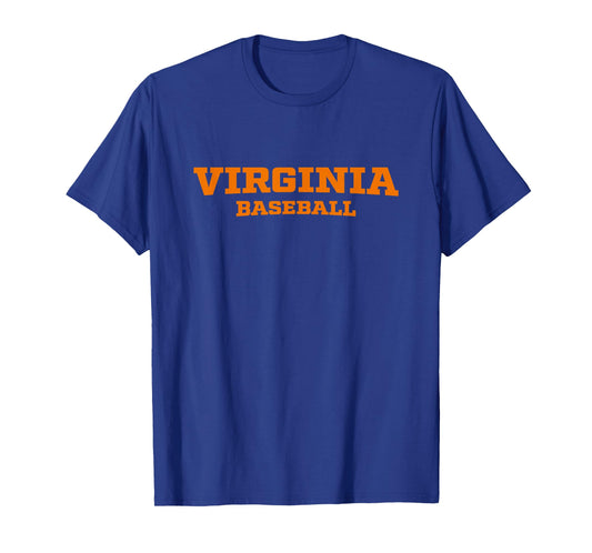 Virginia Baseball Block Font T-Shirt