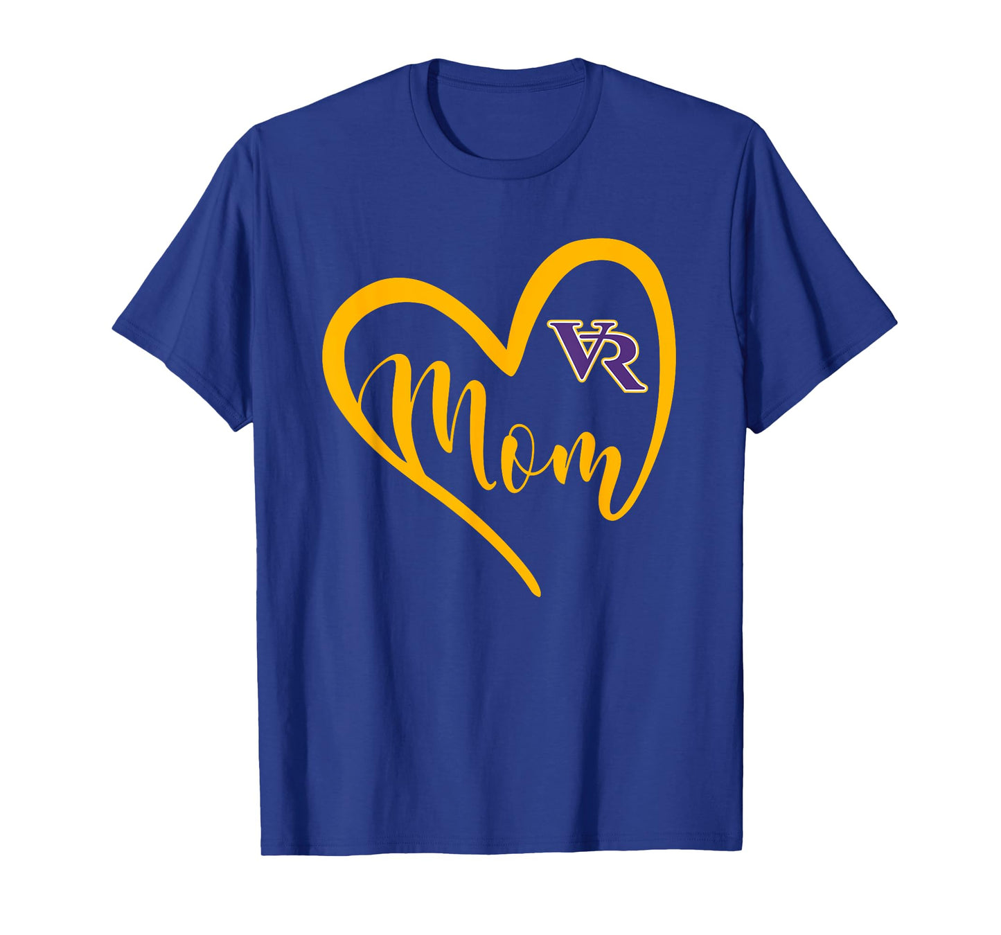 Villa Rica Wildcats Logo Heart Mom HS T-Shirt